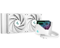 DEEPCOOL vodní chladič LT520 / 2x120 mm fan / ARGB / Intel i AMD bílý