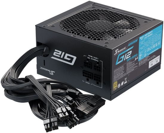 Seasonic zdroj G12-GM-850 Gold / 850W / ATX / 120mm fan / semi-modulární / 80PLUS Gold