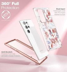 Tech-protect Pouzdro Samsung Galaxy S23 Ultra Tech-Protect Velar Marble pink