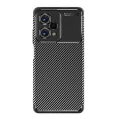 OEM Kryt Xiaomi Redmi Note 12 5G / POCO X5 5G Armored Shockproof Carbon Fiber černý