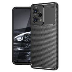 OEM Kryt Xiaomi Redmi Note 12 5G / POCO X5 5G Armored Shockproof Carbon Fiber černý