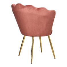 Intesi židle mušle Florence VIC růžová