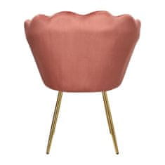 Intesi židle mušle Florence VIC růžová