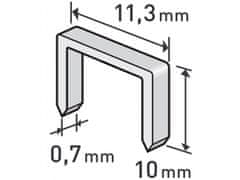 Extol Premium Spony, balení 1000ks, 10mm, 11,3x0,52x0,70mm