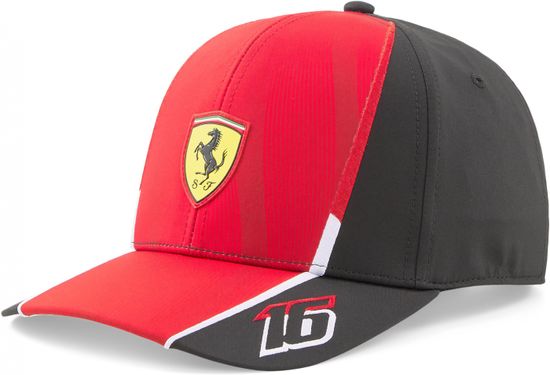 Ferrari kšiltovka CHARLES LECLERC 23 černo-žluto-bílo-červená