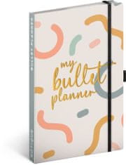 Týdenní nedatovaný diář My Bullet Planner, 13 × 21 cm CZ/SK