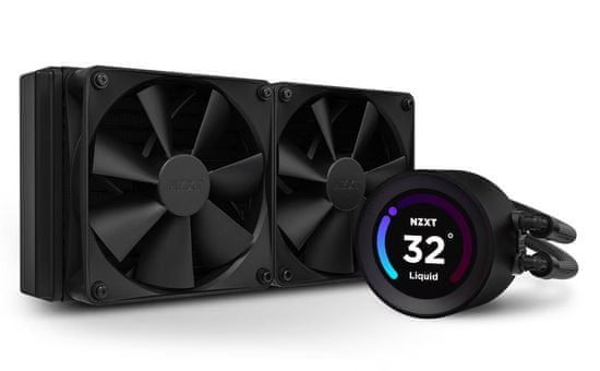 NZXT vodní chladič Kraken 240 ELITE / 2x120mm fan / 4-pin PWM / LCD disp. / 6 let