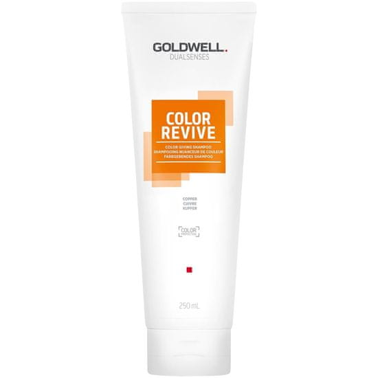 GOLDWELL Color Revive Copper - Barvicí šampon pro barvené vlasy, dodává barvě výraznost a zářivost a činí ji intenzivnější, 250ml