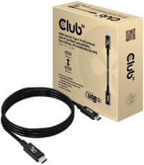 Club 3D kabel USB-C, Data 40Gbps, PD 240W(48V/5A) EPR, M/M, 1m