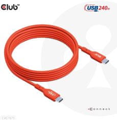 Club 3D kabel USB-C, Data 480Mb,PD 240W(48V/5A) EPR, M/M, 2m