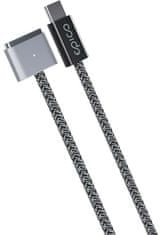 EPICO nabíjecí kabel USB-C - MagSafe 3, opletený, 140W, 2m, šedá