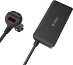 Yenkee nabíjecí adaptér do auta YAC 450, 4x USB-A, 3x 12V, černá