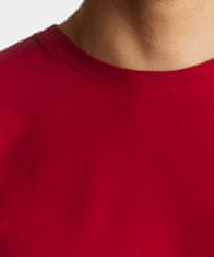 ATLANTIC Pánské tričko s krátkým rukávem - červené Velikost: M