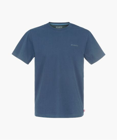 ATLANTIC Pánské tričko s krátkým rukávem - modré