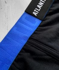 ATLANTIC Pánské boxerky PREMIUM s mikromodal - černé/modré Velikost: M