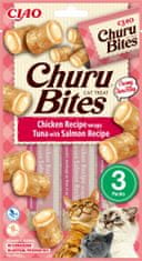 churu cat Bites - kuře, tuňák a losos 30g