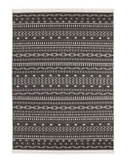 NORTHRUGS Kusový koberec Twin Supreme 103438 Kuba black creme – na ven i na doma 80x250