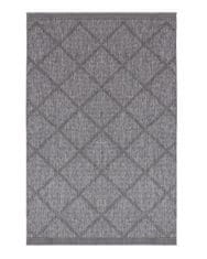 NORTHRUGS Kusový koberec Twin Supreme 103757 Corsica Black/Anthracite – na ven i na doma 80x150