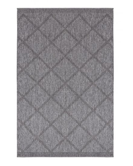 NORTHRUGS Kusový koberec Twin Supreme 103757 Corsica Black/Anthracite – na ven i na doma