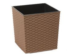 eoshop Obal na květník JUKA RATTAN ECO plastový 30x30x31cm