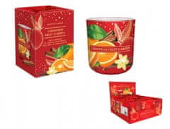 Svíčka ve skle CHRISTMAS FRUIT GARDEN-ORANGE+SPICES 150g