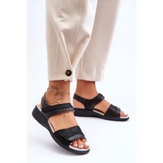 Klasické sandály na suchý zip S.Barski 97575 velikost 38