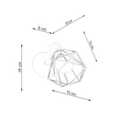 Sollux Nástěnné svítidlo ARTEMIS 1 bílé 1xE14 40W Sollux Lighting