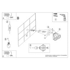 Sollux Nástěnné svítidlo ARTEMIS 1 bílé 1xE14 40W Sollux Lighting