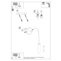 Sollux Nástěnné svítidlo AXIL černé 1xG9 12W Sollux Lighting