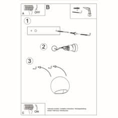 Sollux Keramická nástěnná lampa GLOBE 1xE27 60W Sollux Lighting