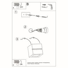 Sollux Nástěnné svítidlo keramické LEO LINE 1xE27 60W Sollux Lighting