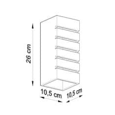 Sollux Nástěnné svítidlo keramické SAMIR 1xE27 60W Sollux Lighting