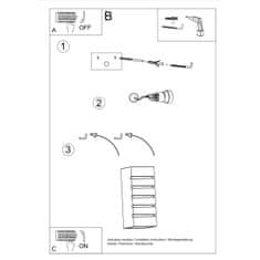 Sollux Nástěnné svítidlo keramické SAMIR 1xE27 60W Sollux Lighting