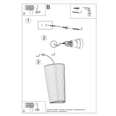 Sollux Nástěnné svítidlo keramické LANA 1xE27 60W Sollux Lighting