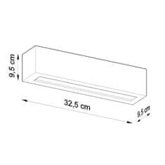 Sollux Nástěnné keramické svítidlo VEGA 1xE27 60W Sollux Lighting