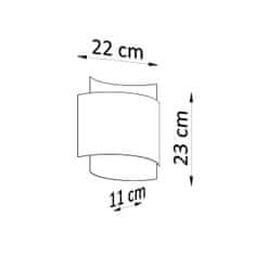 Sollux Nástěnné svítidlo IMPACT černé 1xG9 40W Sollux Lighting