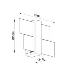 Sollux Nástěnné svítidlo FENIKS 1 bílé 1xE27 60W Sollux Lighting