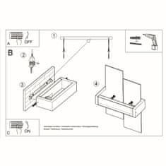 Sollux Nástěnné svítidlo FENIKS 1 bílé 1xE27 60W Sollux Lighting