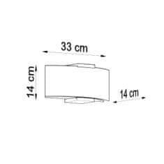 Sollux Nástěnné svítidlo EMILIO 2xE14 40W Sollux Lighting