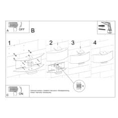 Sollux Nástěnné svítidlo EMILIO 2xE14 40W Sollux Lighting