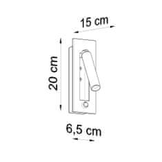 Sollux Nástěnné svítidlo ENIF černé 1xG9 12W Sollux Lighting