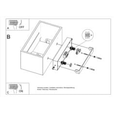 Sollux Nástěnné svítidlo LOBO MAXI bílé 2xG9 40W Sollux Lighting