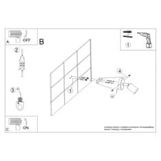 Sollux Nástěnné svítidlo FORNES 1 černé 1xE27 60W Sollux Lighting