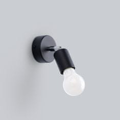 Sollux Nástěnné svítidlo FORNES 1 černé 1xE27 60W Sollux Lighting