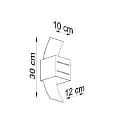 Sollux Nástěnné svítidlo LORETO černé 1xG9 40W Sollux Lighting