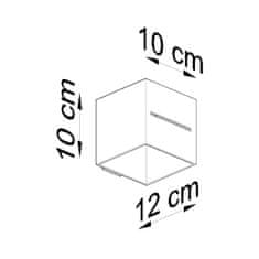 Sollux Nástěnné svítidlo LOBO šedé 1xG9 40W Sollux Lighting