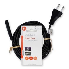 Nedis napájecí kabel zástrčka EURO - IEC-320-C7, 3 m, černá (CEGL11040BK30)