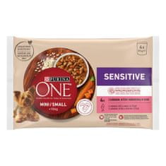 Purina ONE MINI Small Dog Sensitive Multipack losos ve šťávě 4x85g