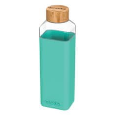 QUOKKA Storm, Skleněná láhev se silikonovým povrchem TEAL, 700ml, 40024