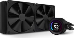 NZXT vodní chladič Kraken 280 ELITE / 2x140mm fan / 4-pin PWM / LCD disp. / 6 let